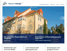 Tablet Screenshot of pflegeheim-pulsnitz.de